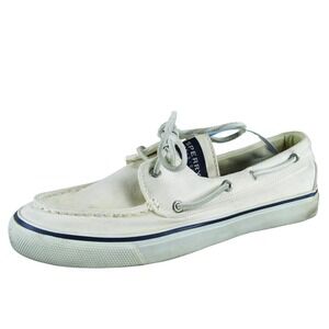 SPERRY Women's Top-Sider Boat Shoe Beige‎ Fabric Sz 8 Medium  Used 2025